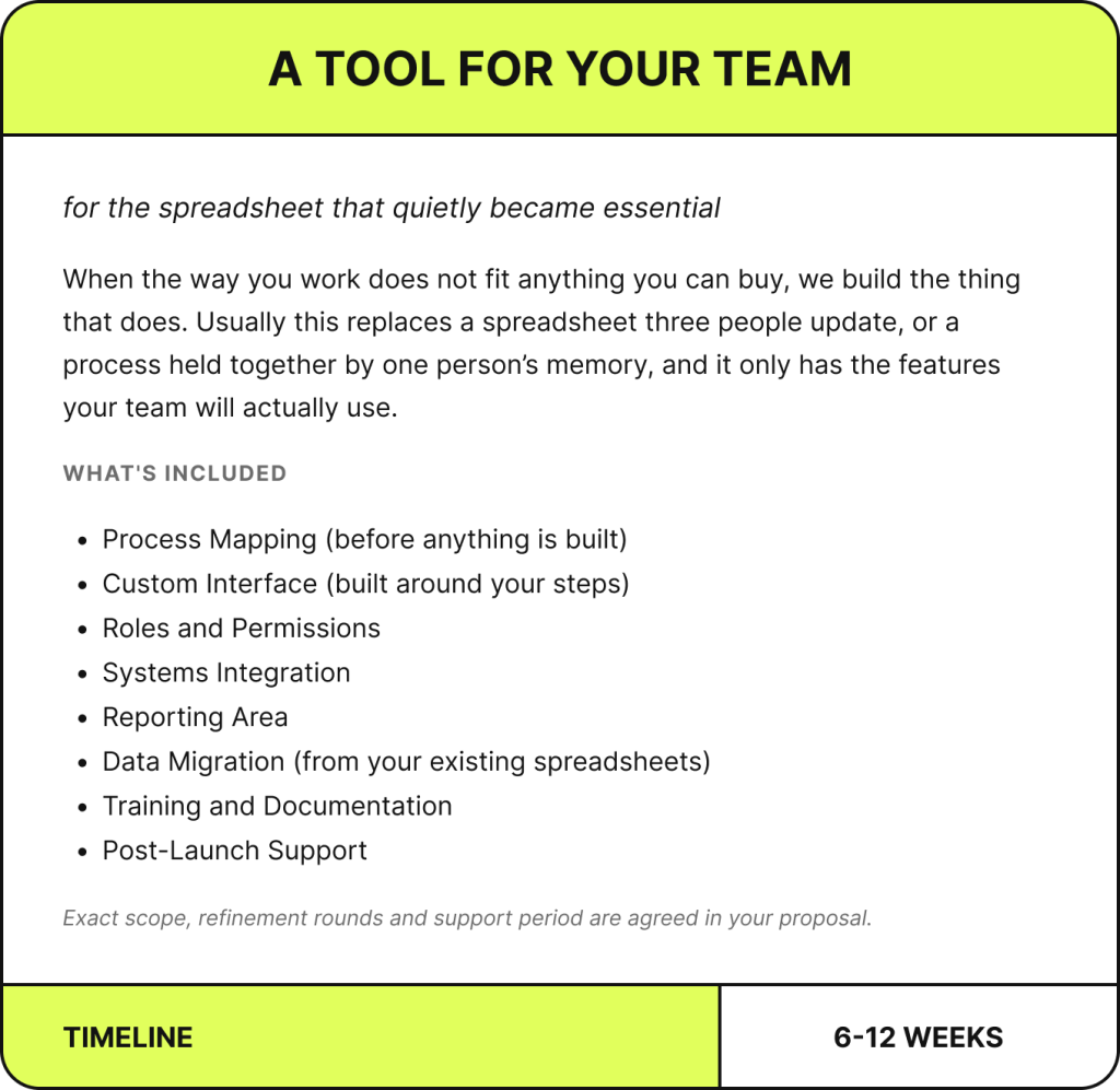 A Tool for Your Team