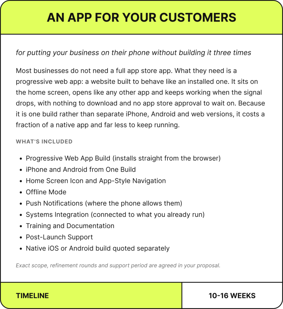 An App for Your Customers