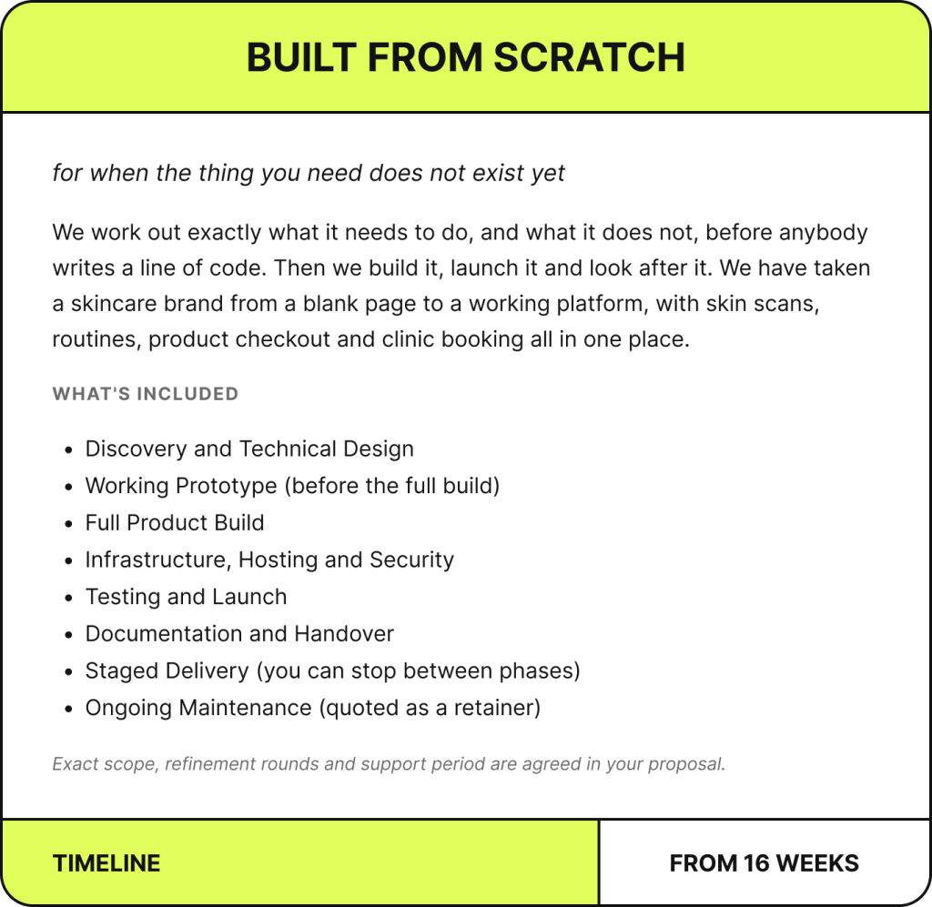 Built From Scratch